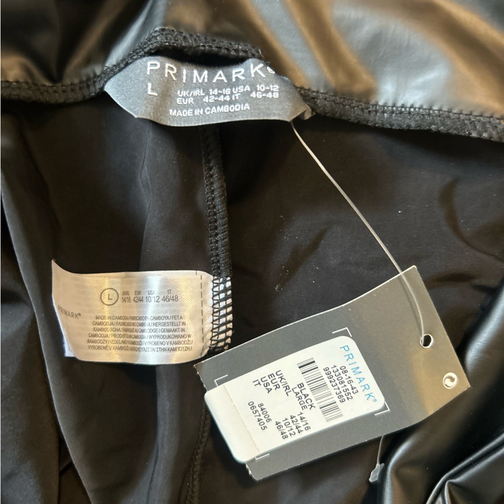 Primark Black Faux Leather Leggings - Picture 5 of 5